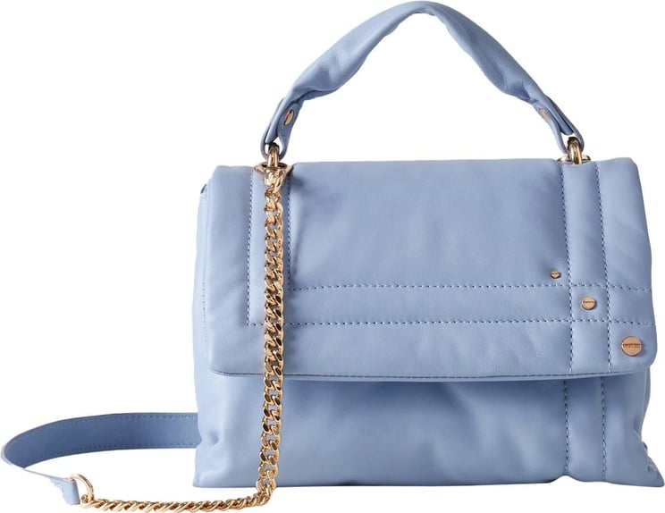 Borbonese REVERSE TOP HANDLE SMALL - Padded Nappa Handbag Blauw