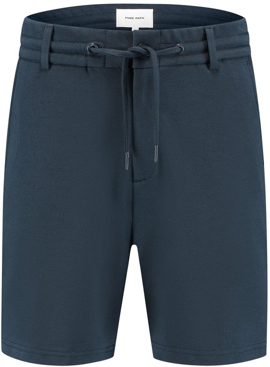 Pure Path Pique Short Blauw