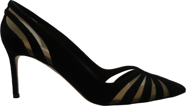 Aquazzura Black suede pump Zwart