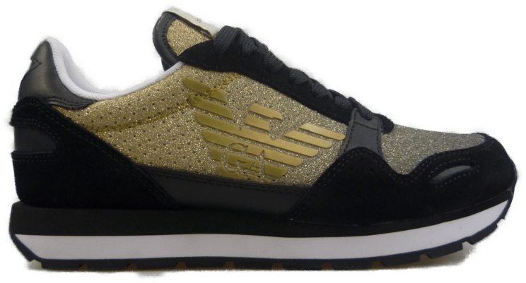 Emporio Armani Glitter Sneakers Color GOLD Divers