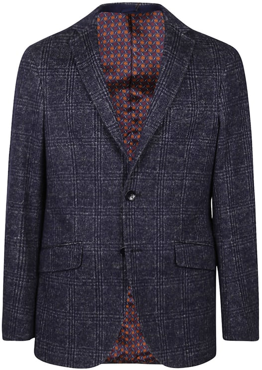 Etro Roma Jacket Blue Blauw