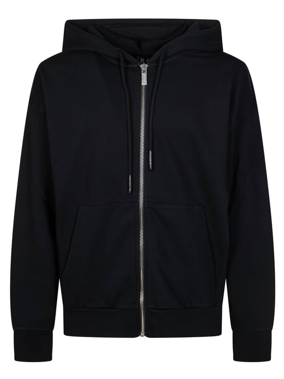 44 Label Group White Graphic Print Zip Hoodie