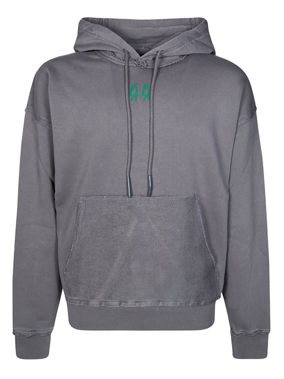 44 Label Group Muted Grey Green Graphic Hoodie