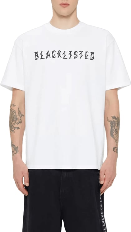 44 Label Group T-shirt met zwarte lijst, wit