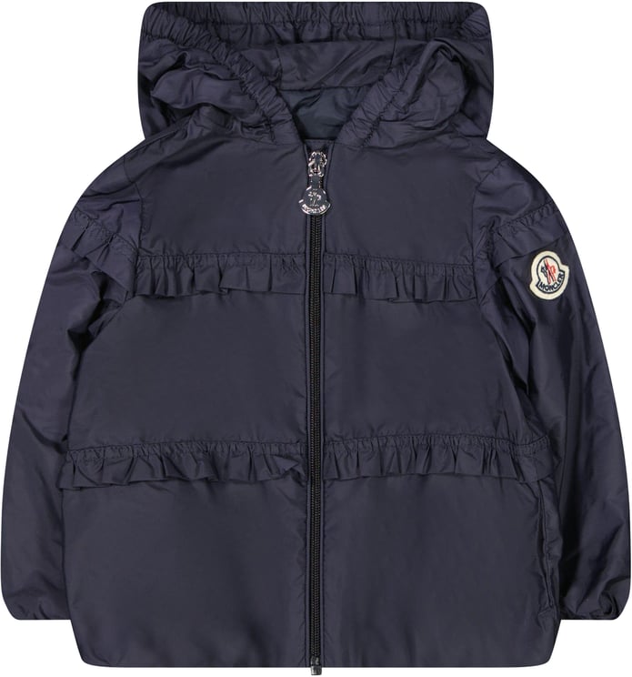 Moncler Moncler Baby Meisjes Jas Navy Blauw