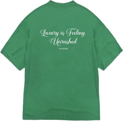 Richesse Unrushed T-shirt Groen Groen