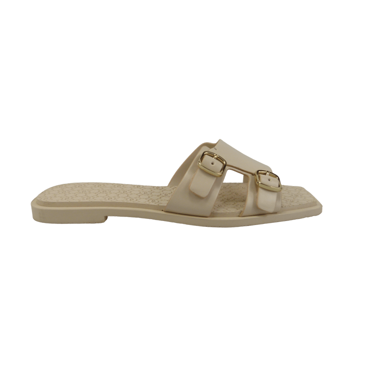 Santoni Sandalo slide con doppia fibbia beige Beige