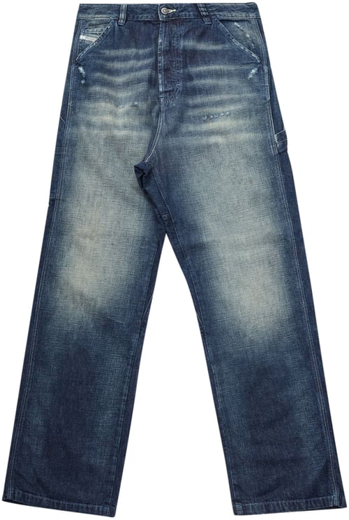 Diesel Jeans Livery Wide Denim Blu
