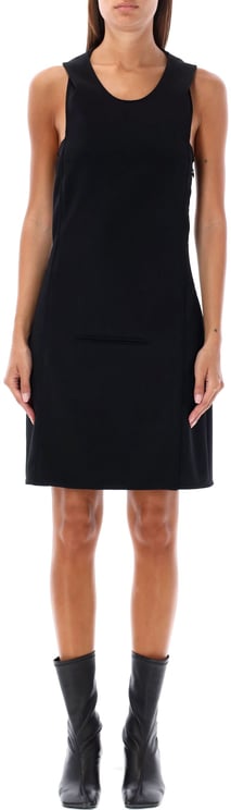 ワンピース Courreges SPACE HOODED MINI DRESS (424CRO526PL0159 9999) COURREGES Space Hooded Mini Dress Nero | SALE € 810,- (40