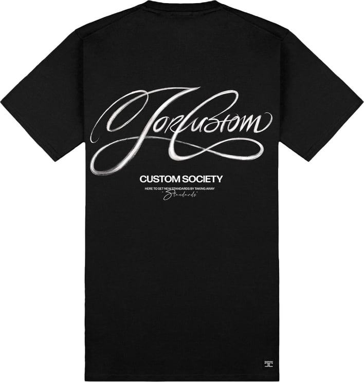 JORCUSTOM Signature Slim Fit T-Shirt Black