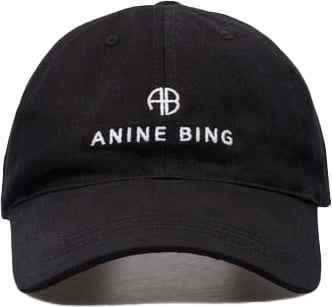 Anine Bing Cap black logo