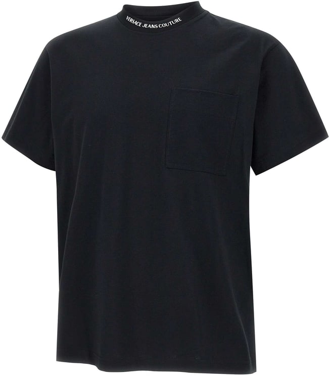 Tシャツ・カットソー VERSACE JEANS COUTURE Men T-shirt Black 2 77GAH6S0JS388 G89 VERSACE JEANS COUTURE ヴェルサーチ スリムフィット Tシャツ