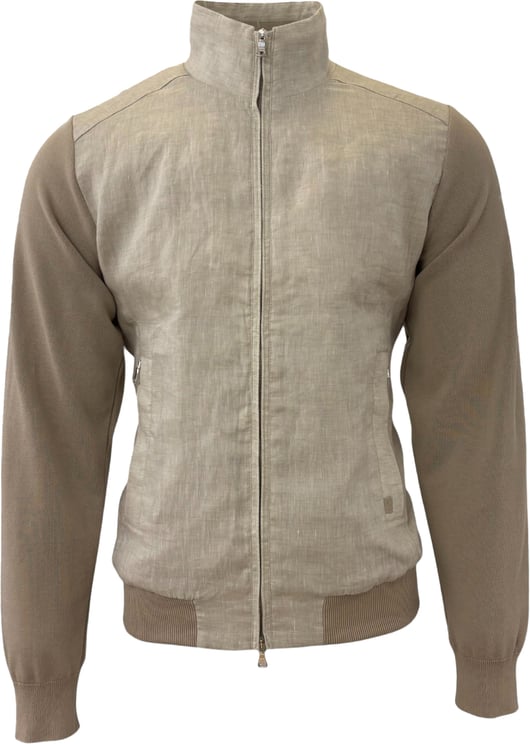 Paul & Shark Jack/vest linnen en katoen beige