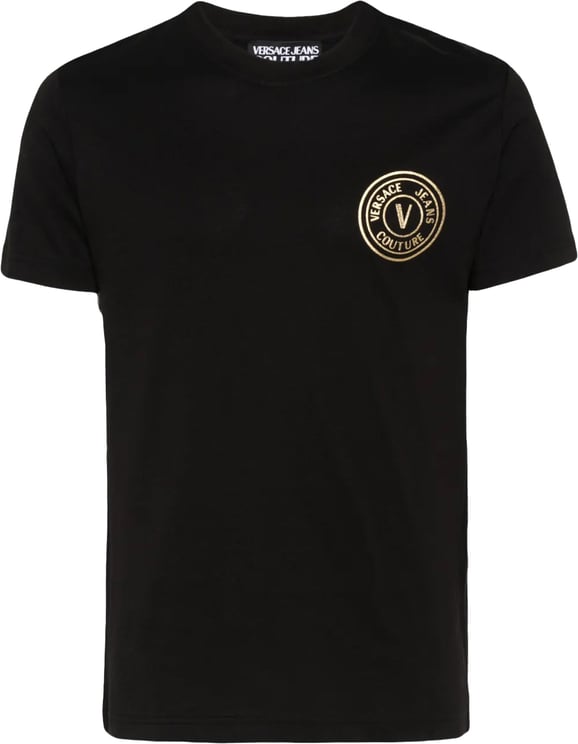 Versace Jeans Couture Small Vemblem Tee Black Gold