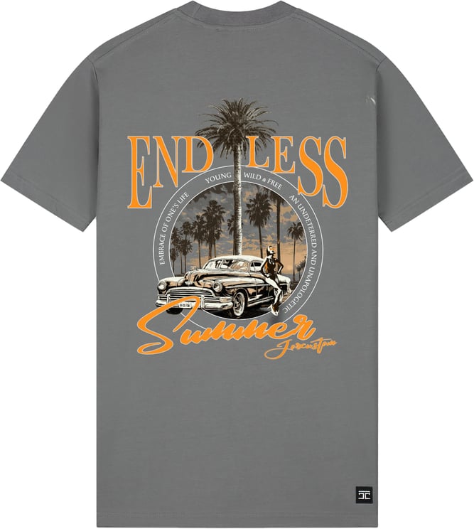 JORCUSTOM Endless Slim Fit T-Shirt Antracite