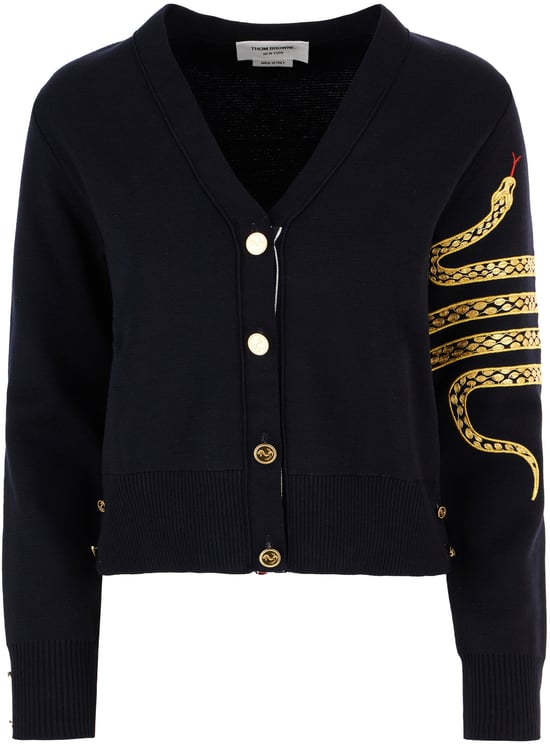 【送料&関税込】Thom Browne Midnight Blue Wool Blend Sweater Thom Browne Midnight Blue Wool Blend Sweater - Navy | Garmentory