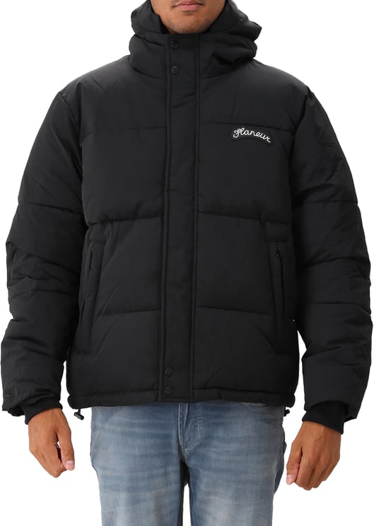 FLÂNEUR Flâneur Jas Zwart Signature Puffer Jacket