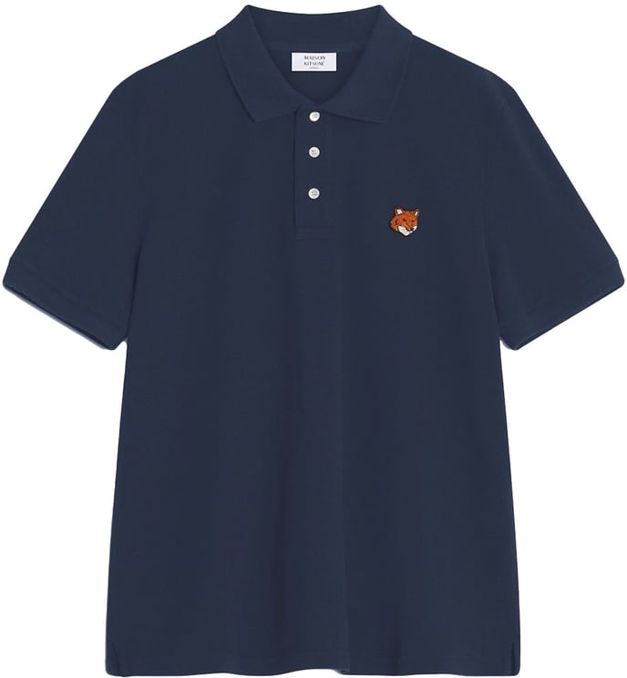 Maison Kitsuné polo a logo brode