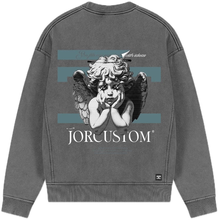 JORCUSTOM AngelTwo Fl Sweater AcidGrey