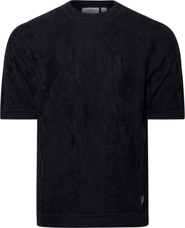 Carlo Colucci Oversized Knit Tee Black