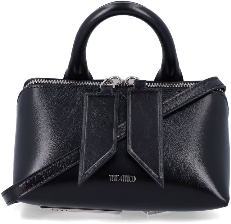 The Attico Friday Mini Bag Patent Nero
