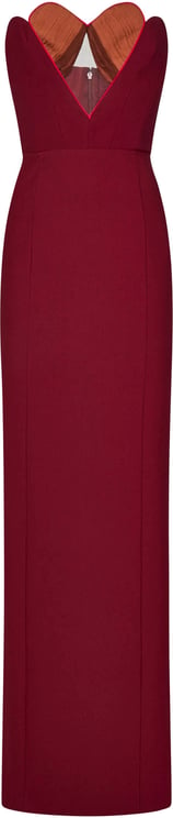 Nensi Dojaka Dresses Bordeaux