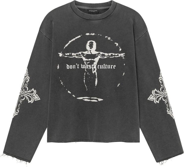 Don't Waste Culture Xavira Sweater Washed Black