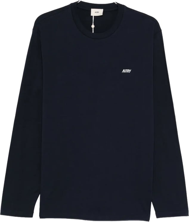 Autry t-shirt blauw lange mouwen