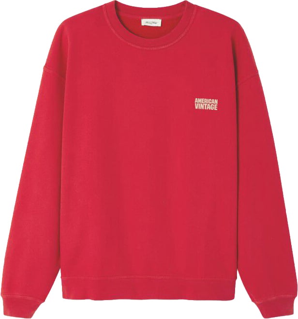 American Vintage sweater red logo