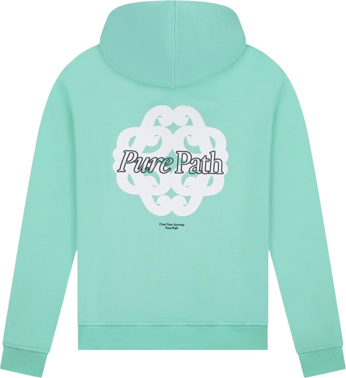 Pure Path Bold Emblem Hoodie Mint groen