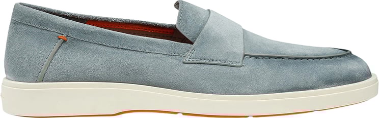 Santoni Penny loafer lichtblauw