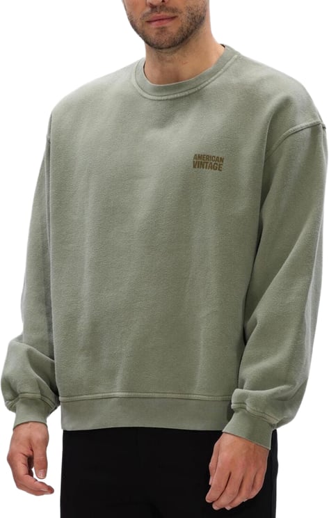 American Vintage sweater groen
