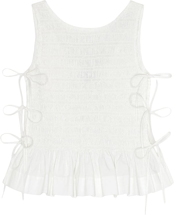 Ganni top white