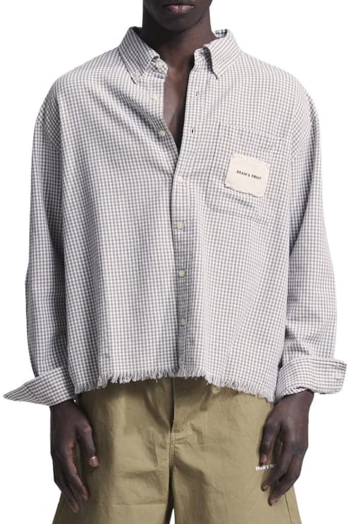 Bram's Fruit overshirt checked green