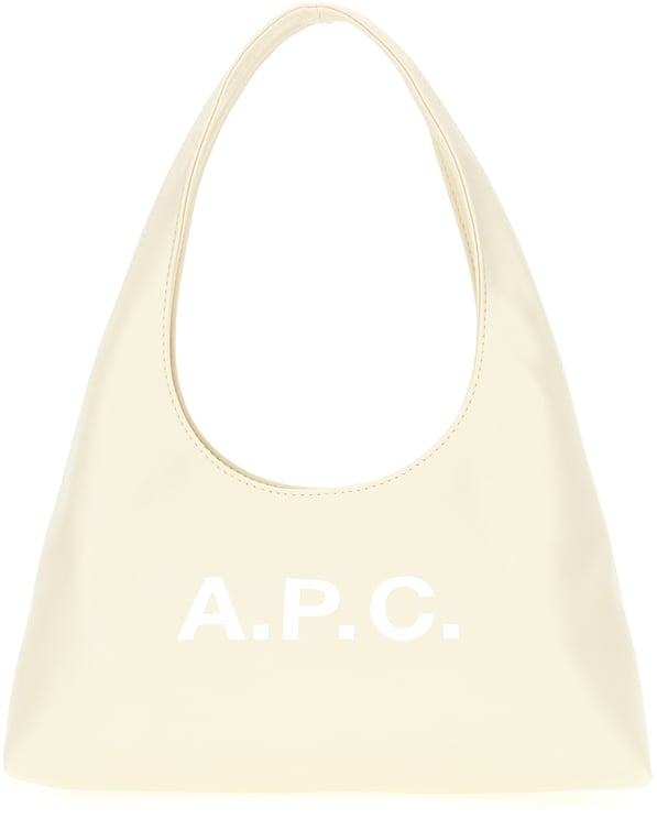 A.P.C. A.p.c. Chalk synthetic leather small Ninon shoulder bag