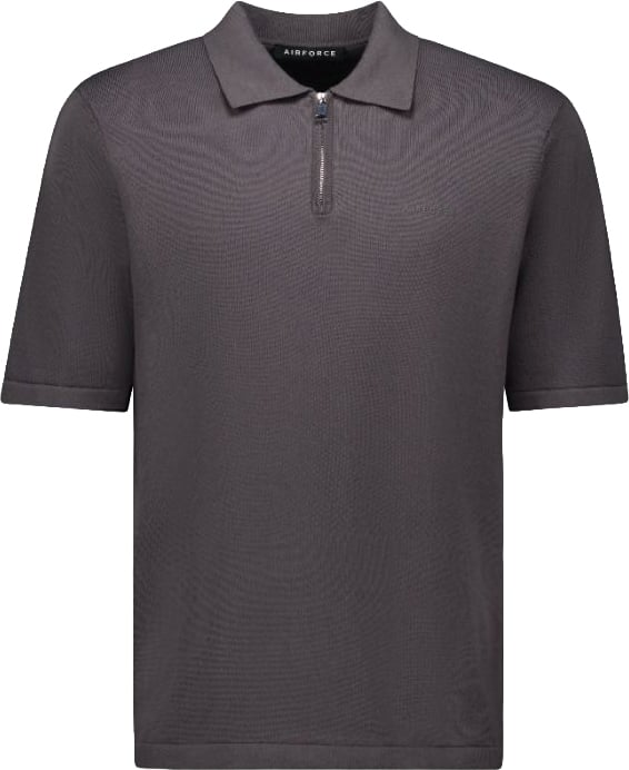 Airforce Knitted polo zip
