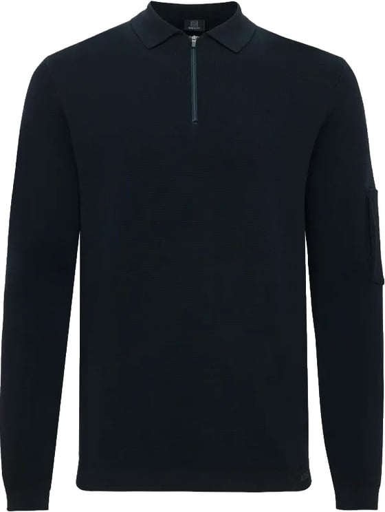 Genti genti polo zip ls navy
