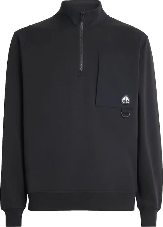 Moose Knuckles Knuckles Dalon 1/4 Zip Sweater Blac