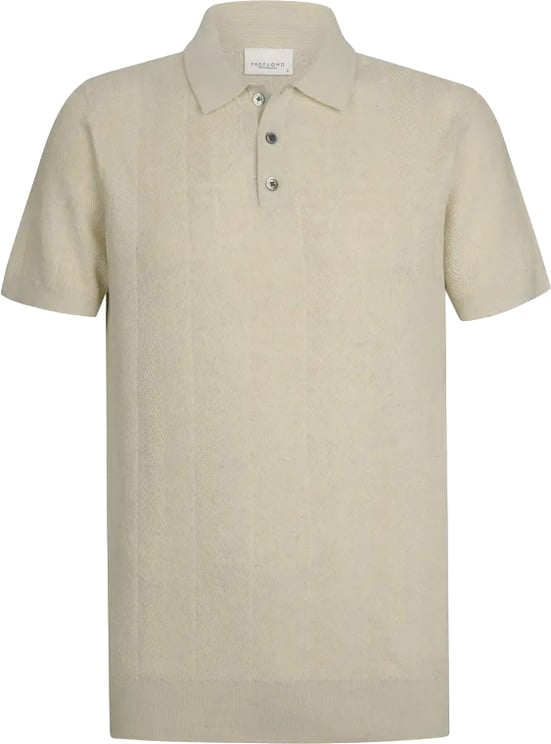 Profuomo polo ss raw white