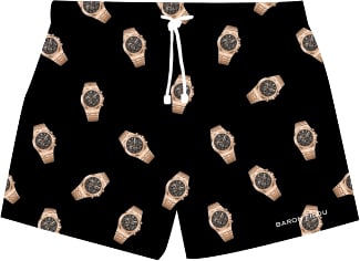 Baron Filou allover watches swimshort