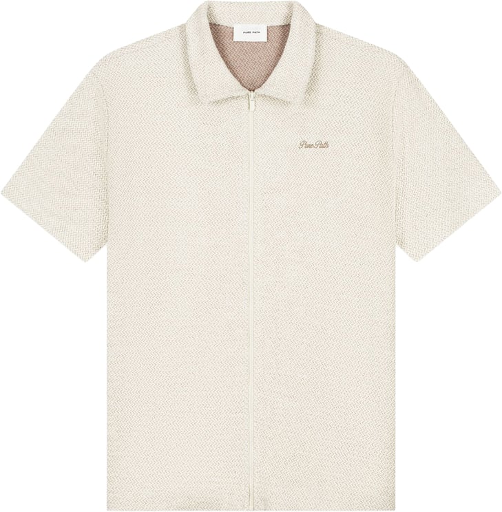 Pure Path polo shirt met rits
