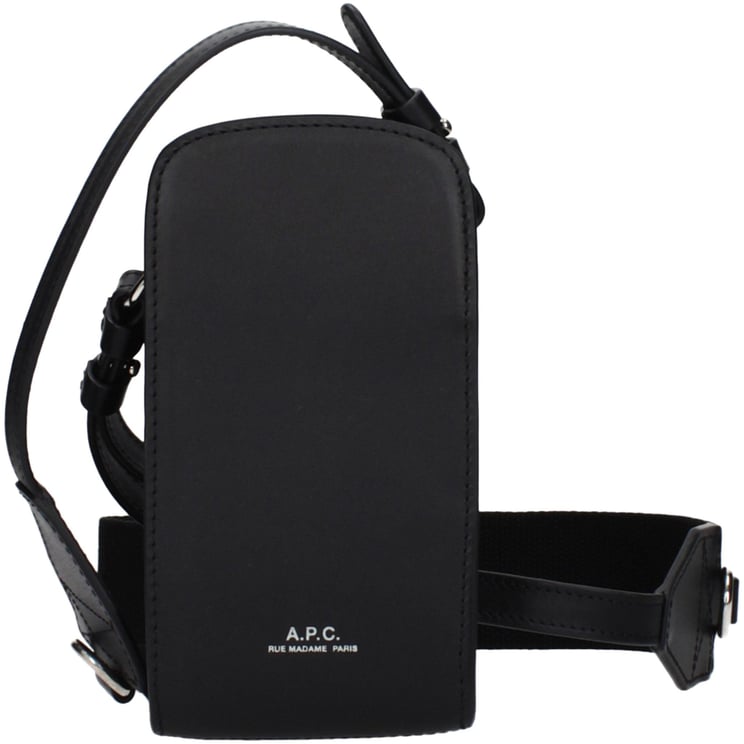 A.P.C. A.P.C. Black Leather Crossbody Bag