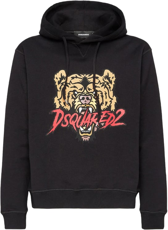 Dsquared2 Angry Bear Logo Cool Fit Hoodie