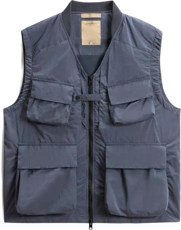 Woolrich Shiny Nylon Bodywarmer Grisaille