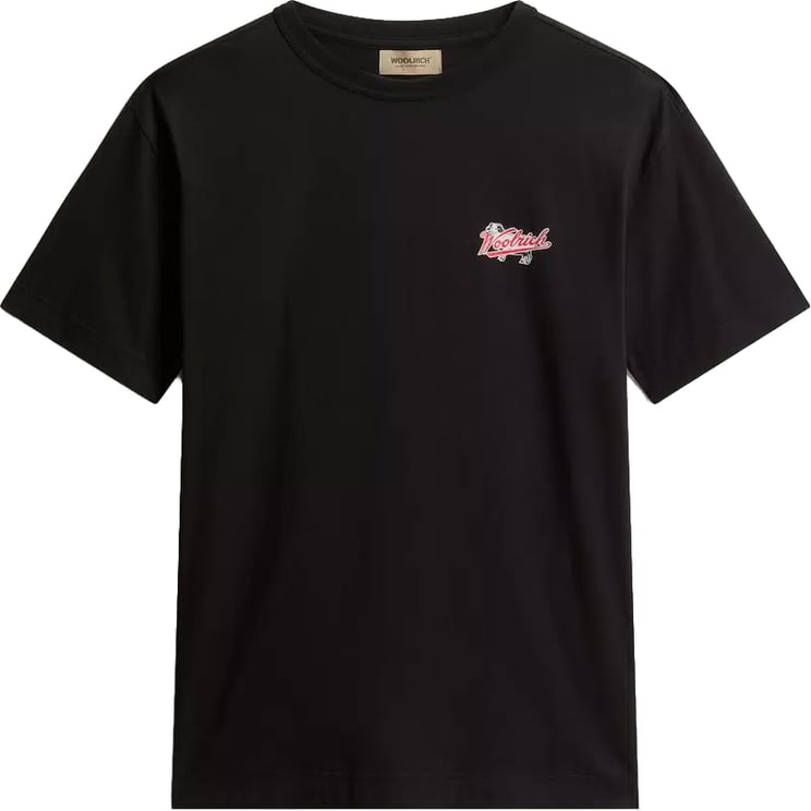 Woolrich Cotton Emblem T-Shirt Black