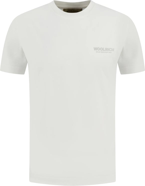 Woolrich Cotton Graphic T-Shirt Arctic White