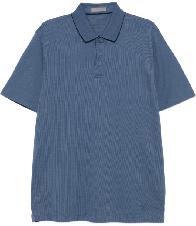 Corneliani polo mid blue