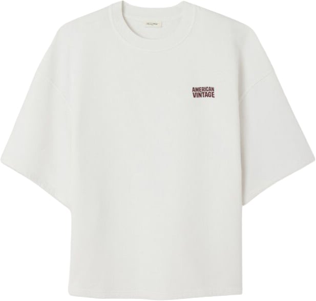 American Vintage sweat t-shirt white
