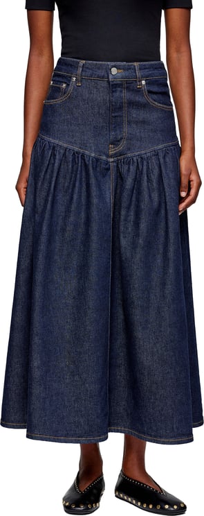 Ganni rok blauw jeans