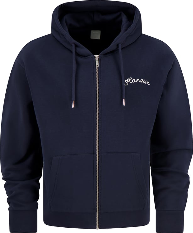 FLÂNEUR signature zip up navy
